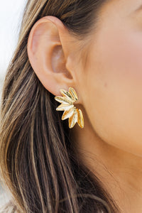 Treasure Jewels: Always Come Back Gold Earrings