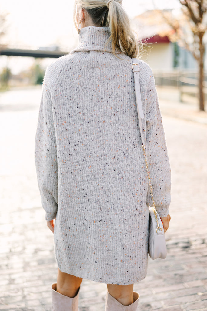 Feeling It Taupe Brown Sweater Dress – Shop the Mint