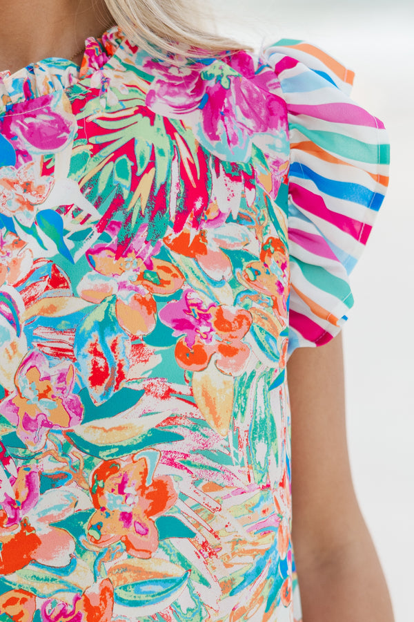 bold blouses, vibrant blouses, summer blouses for women