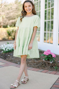 Girls: It All Makes Sense Green Tiered Dress