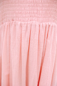 Girls: Easy Love Blush Pink Smocked Maxi Dress