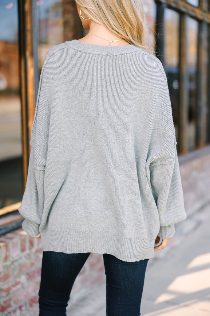 Give You Joy Heather Gray Dolman Sweater – Shop the Mint