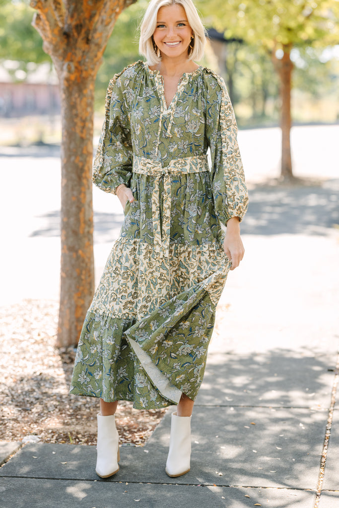 All I Can See Green Floral Maxi Dress – Shop the Mint