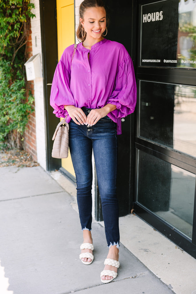 puff sleeve over blouse ＊ louren 109259.Far-From-Over-Black-