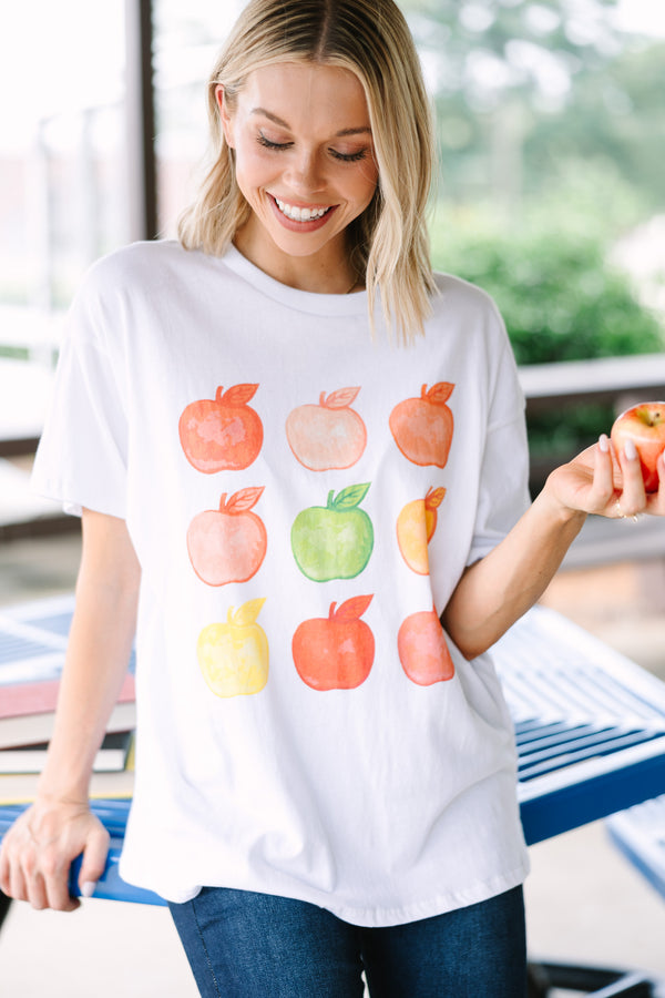 Have An Apple White Graphic Tee