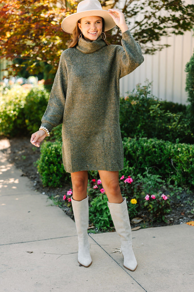 Feeling It Sweater Olive Green Dress Shop the Mint Feeling It Sweater Olive Green Dress Shop the Mint