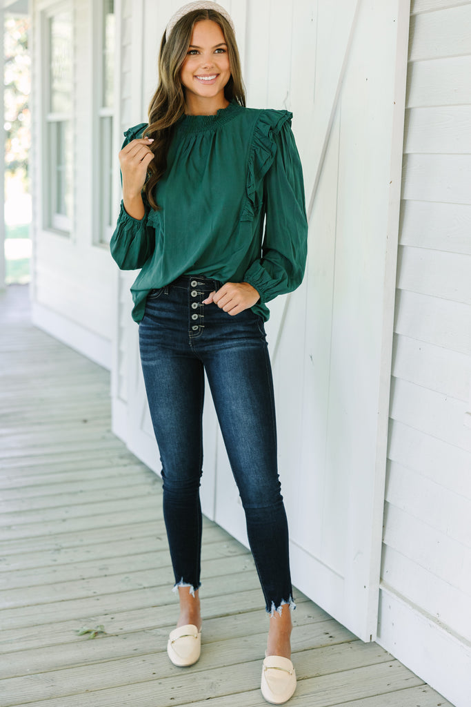 Now's The Time Olive Green Blouse – Shop the Mint