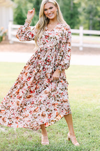 All You Love Ivory White Floral Maxi Dress