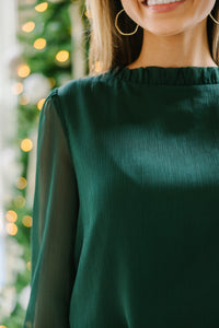 Dream Of The Day Emerald Blouse