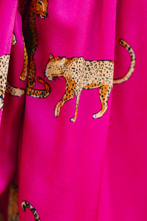 Ready For The Day Fuchsia Pink Cheetah Print Dress