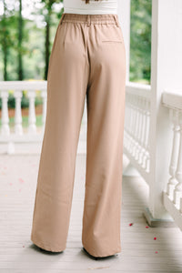 Can't Hold Back Camel Brown Pants