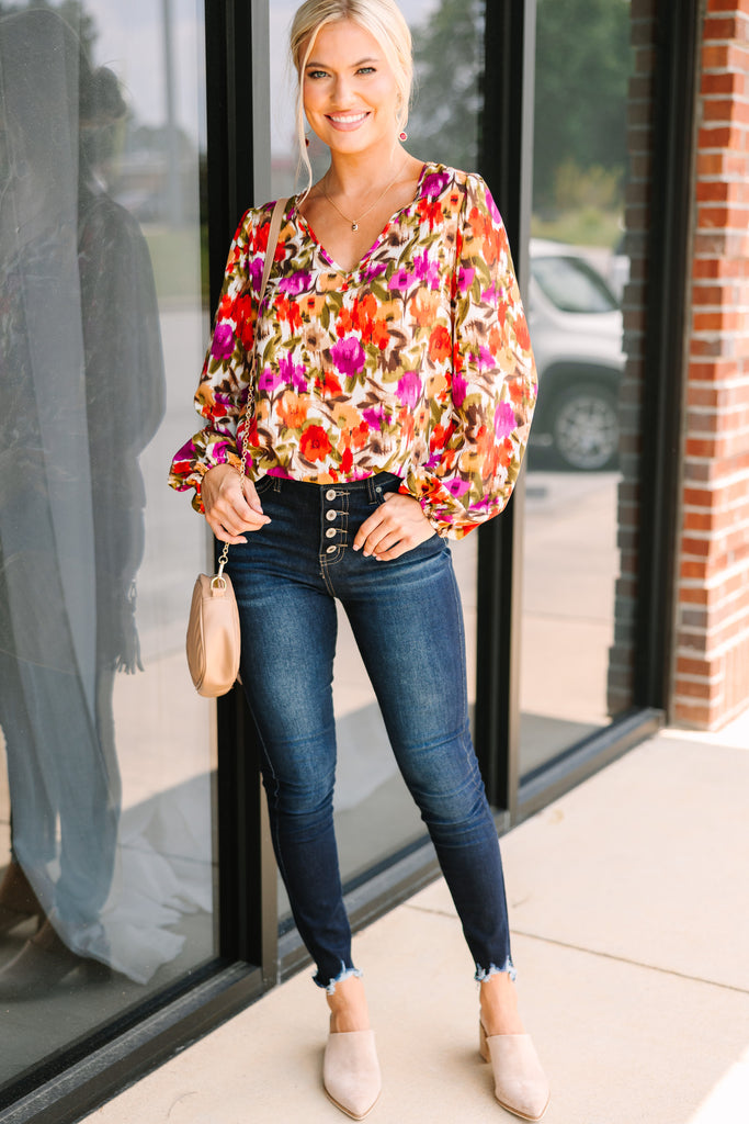All For You Red Floral Blouse – Shop the Mint
