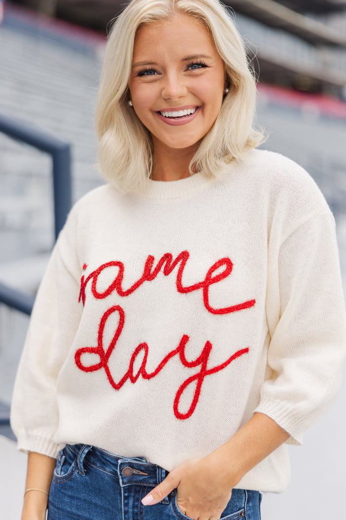 Gameday Puff Sleeve Sweater main image 1