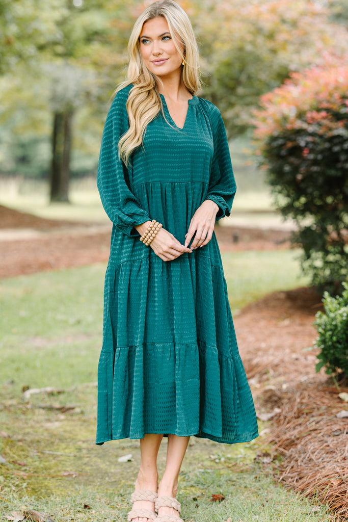 red graduation party dress Take The Leap Hunter Green Dress – Shop the Mint