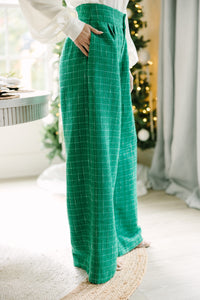 All The Best Green Tweed Pants