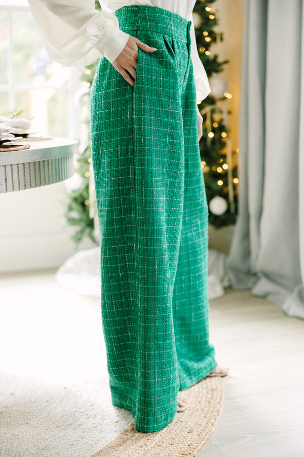 All The Best Green Tweed Pants