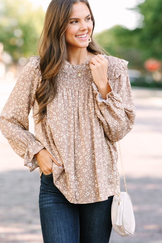 Blouse Milou - Taupe main image 0