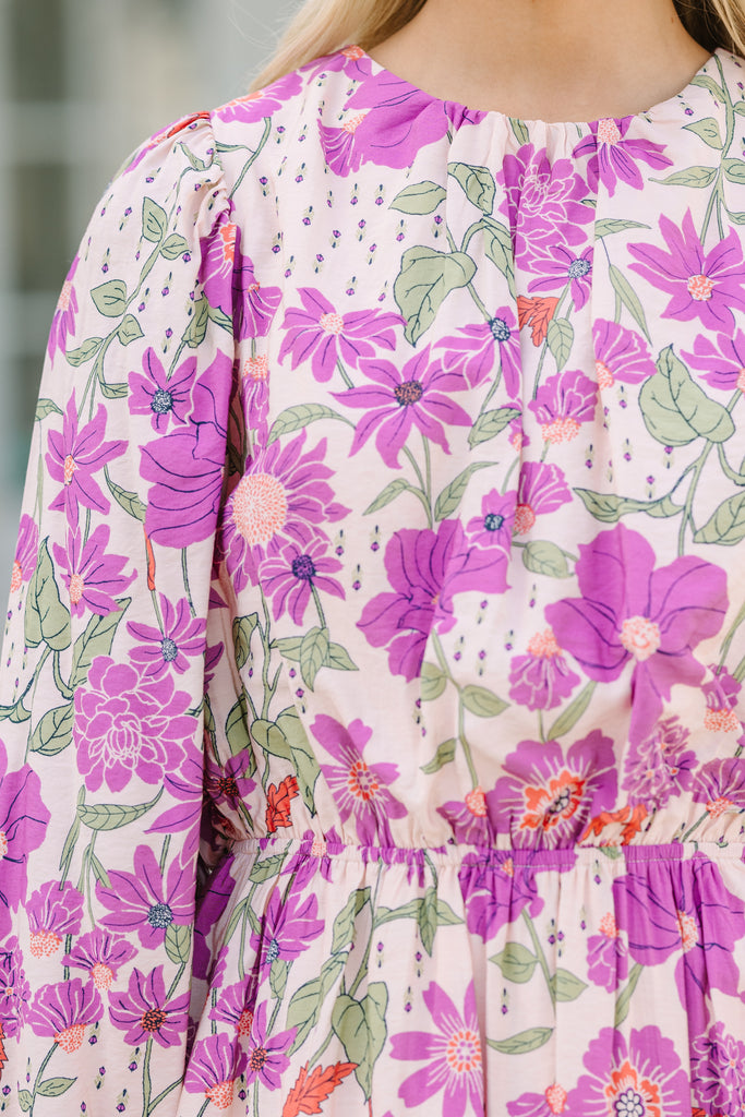 Just Imagine Lilac Purple Floral Dress – Shop the Mint