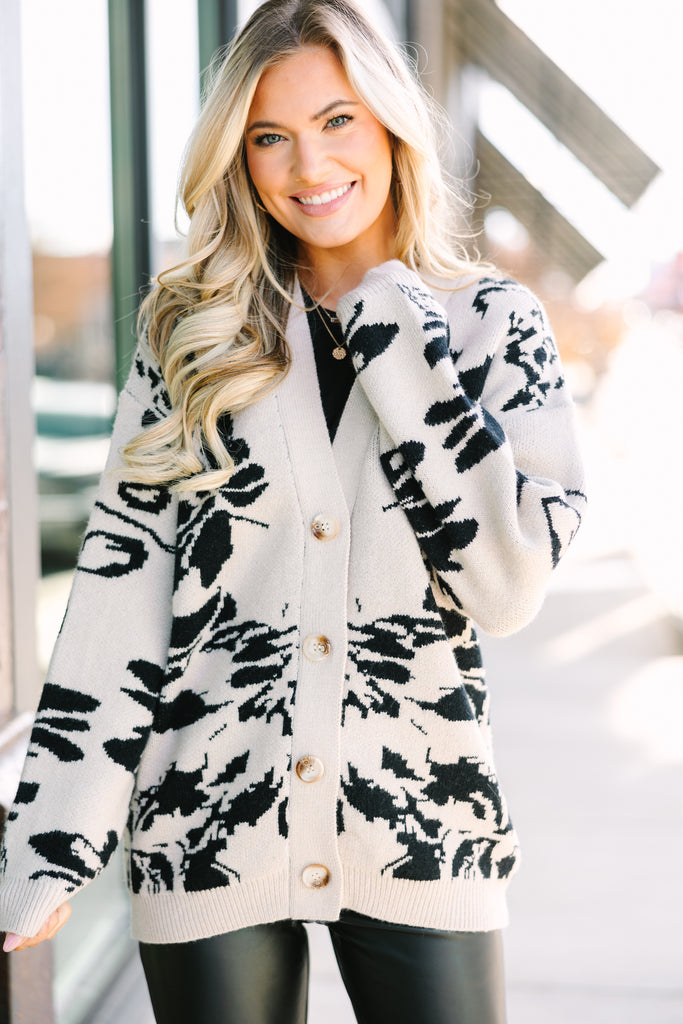 Hear Your Voice Cream White Floral Cardigan – Shop the Mint