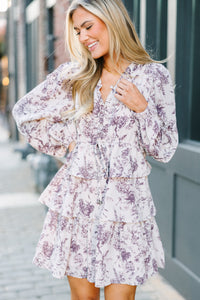 Believe In Me Ivory White Floral Dress