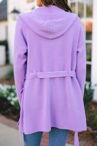 Set Out On Your Own Lavender Purple Cardigan