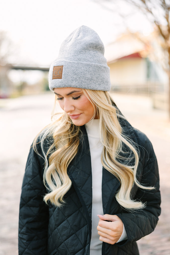 Heading Out Heather Shop CC Beanie Gray Mint – the