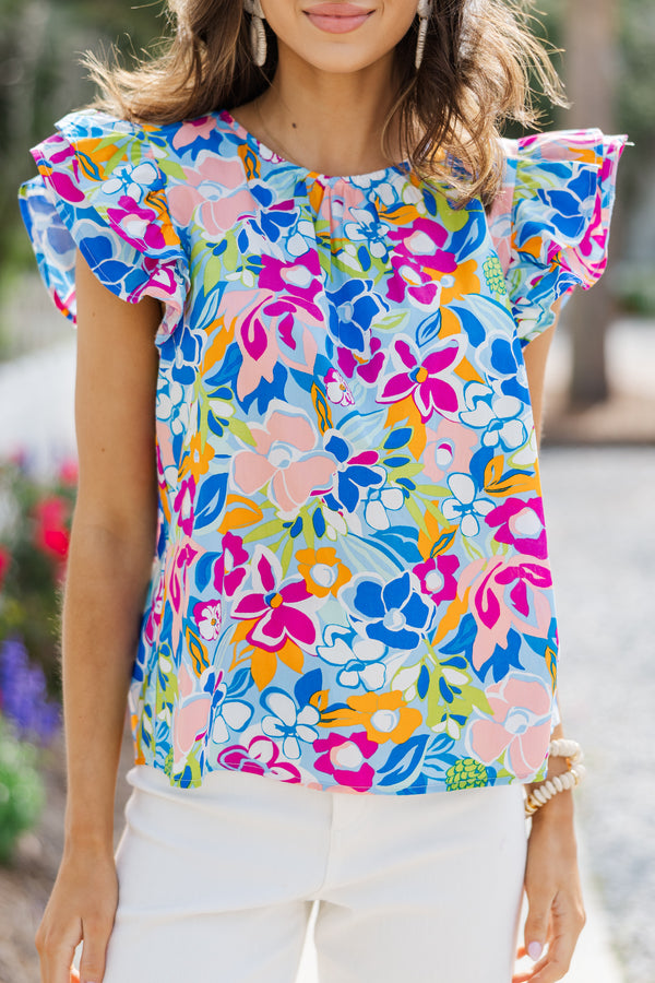 floral blouses, bright blouses, cute blouses, boutique blouses