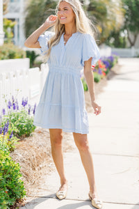 blue striped dresses, summer dresses, cute boutique dresses
