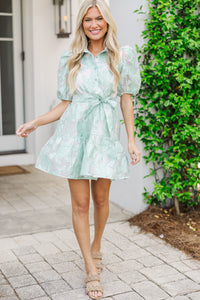 Like Your Style Mint Green Floral Dress