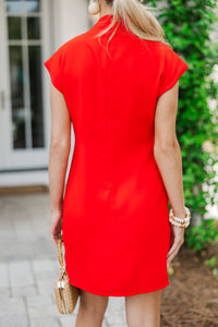 Picture It Red Cap Sleeve Dress