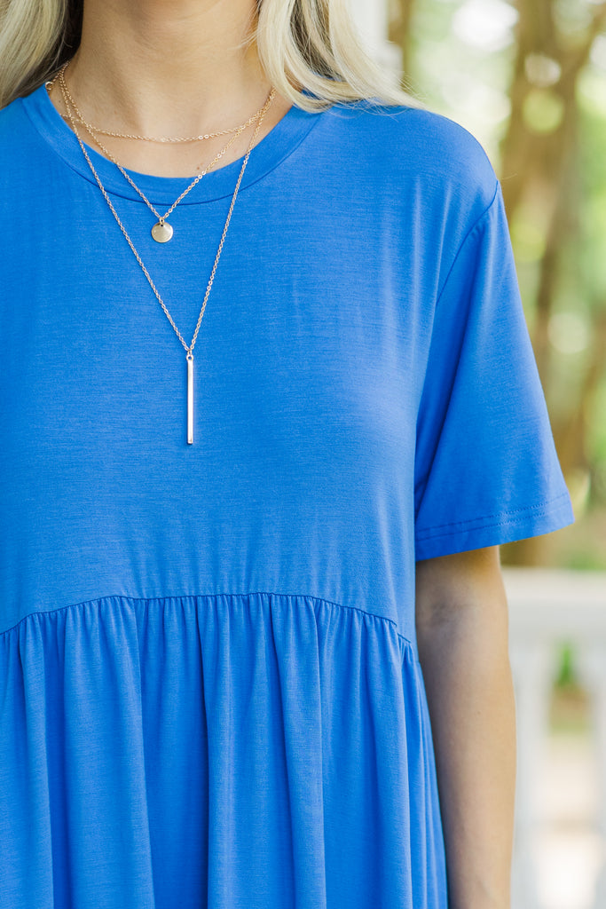 Play On Royal Blue Babydoll Dress – Shop the Mint