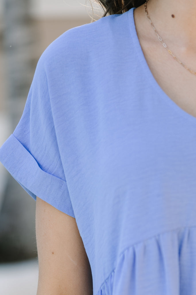 Full Of Joy Light Blue Babydoll Dress – Shop the Mint