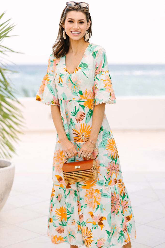 multi green begonia floral jenny halter neck midi dress multi green begonia floral jenny halter neck midi dress Aylaya Orange Multi Ornate Print Halter Neck