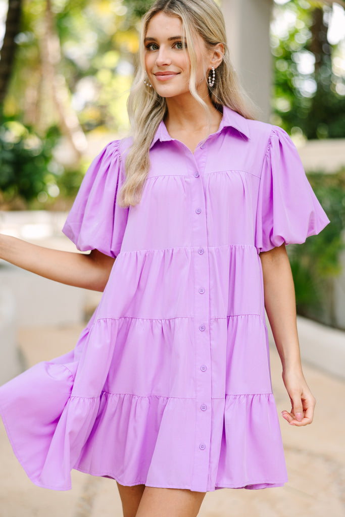 TPZ* WHIMSICAL PLEATED BABYDOLL TOP/ DRESS IN SOFT MAUVE