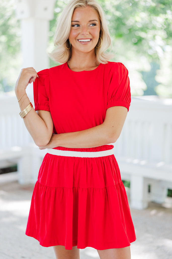 Always And Forever Red Cotton Dress  Shop the Mint