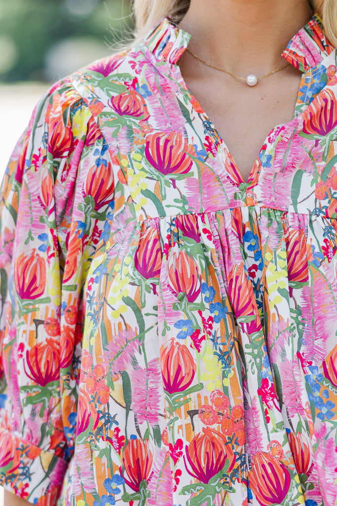 Tomato Pink Ready to Wear Blouse