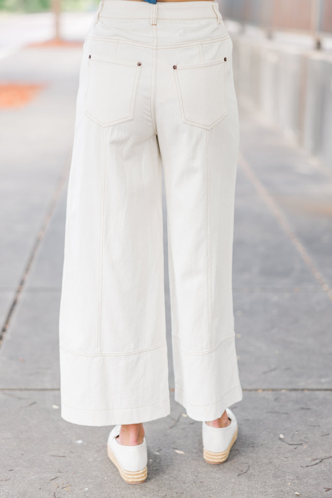 Dreaming Of The Day Ecru White Wide Leg Jeans – Shop the Mint