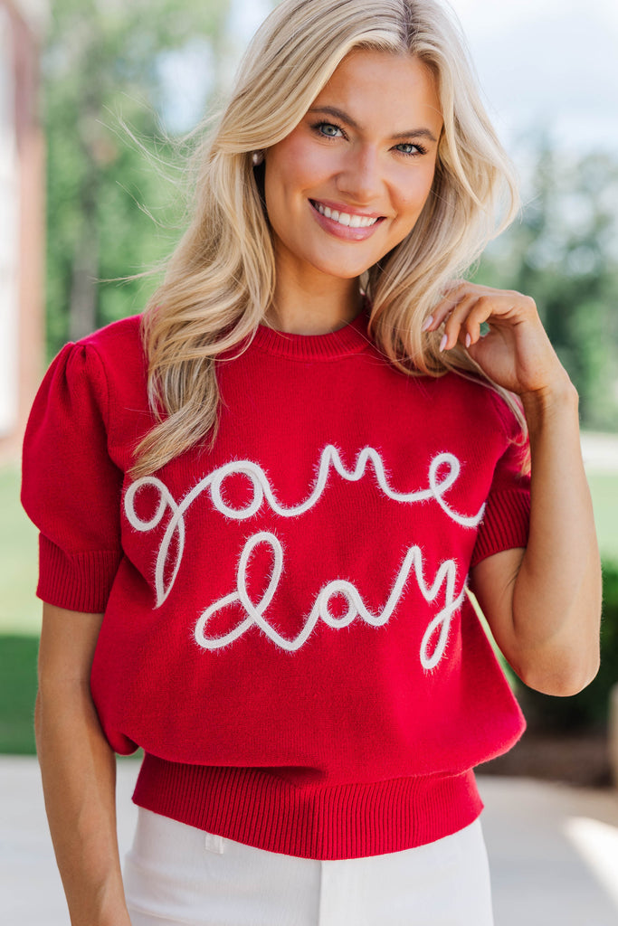 The GAMEDAY Sleeveless Sweater Top main image 1