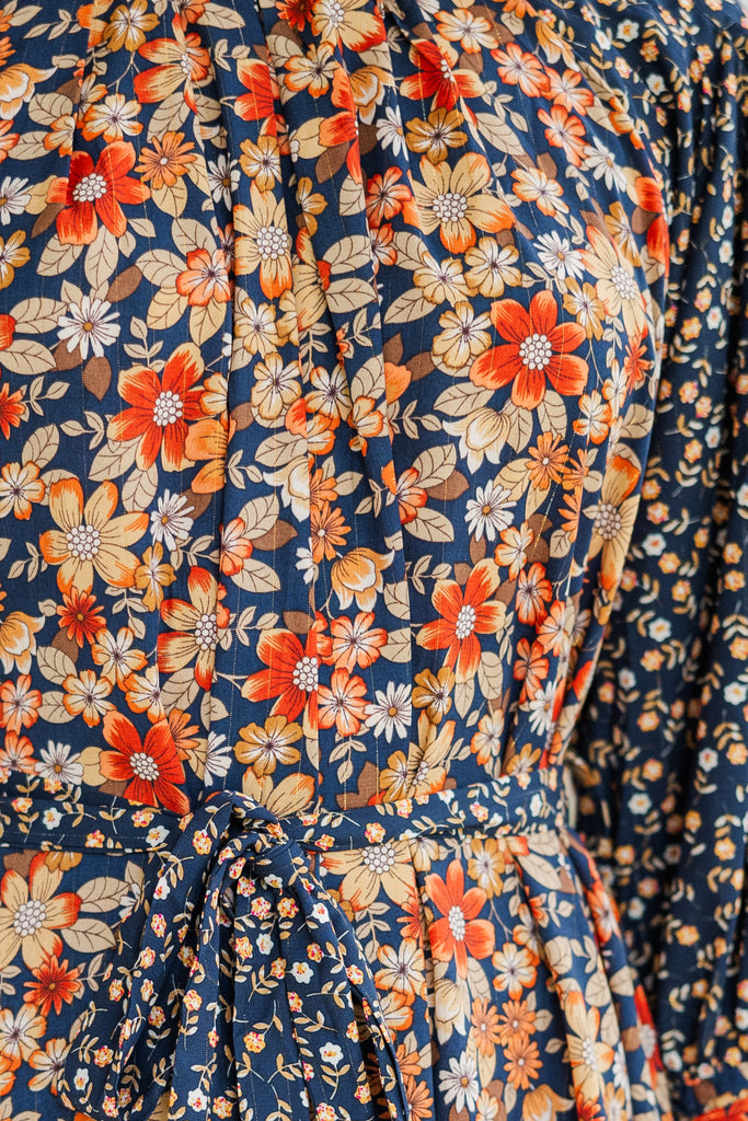 ZIGGY DRESS - FLORAL NAVY