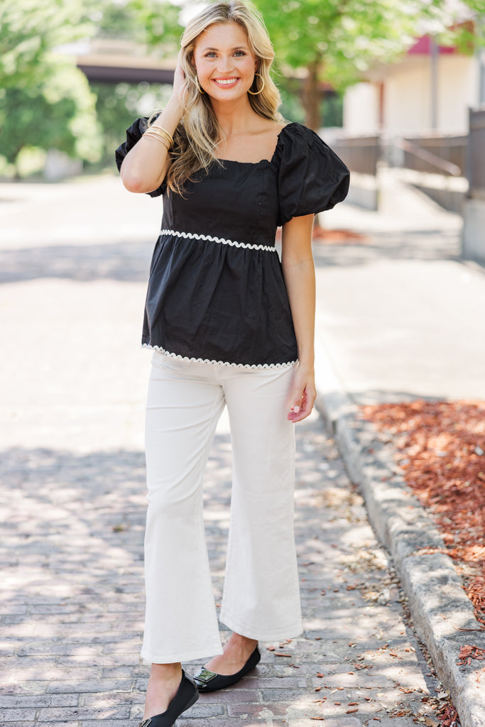 It's All For You Black Blouse – Shop the Mint