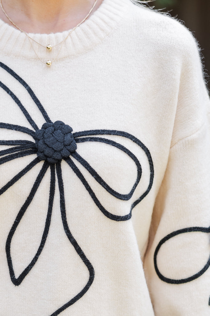 See Saw Textured Spot Sweater