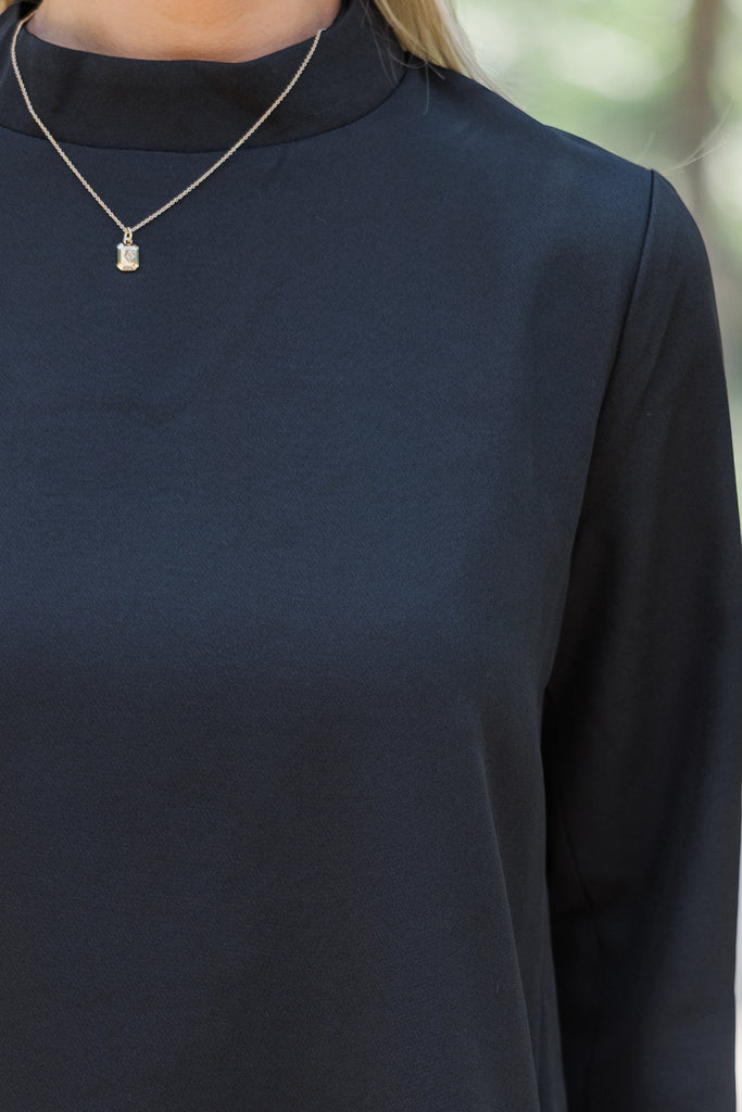Meet For Tea Shift Top In Black main image 1