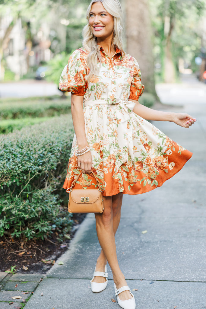 It's On Your Heart Ivory Floral Dress It's On Your Heart Ivory Floral Dress