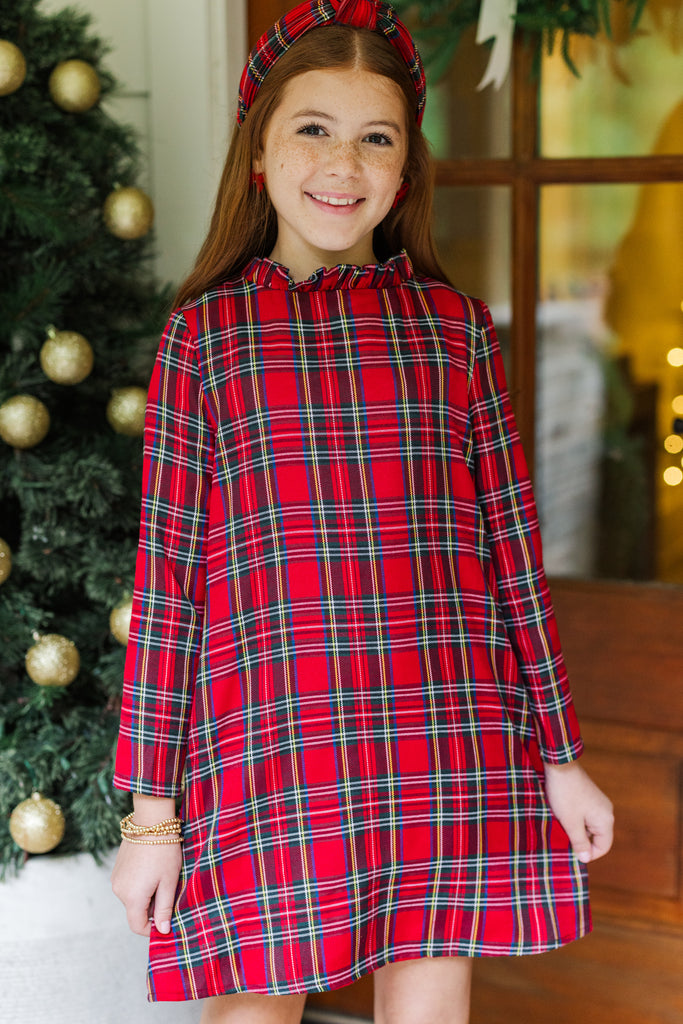 christmas pattern swing dress Girls Red Dress Girls: This Is It Red Tartan Plaid Swing Dress – Shop Dress retro