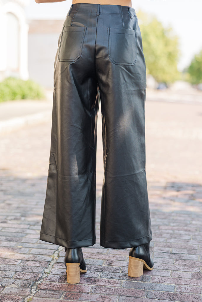 Feeling Focused Black Faux Leather Pants – Shop the Mint