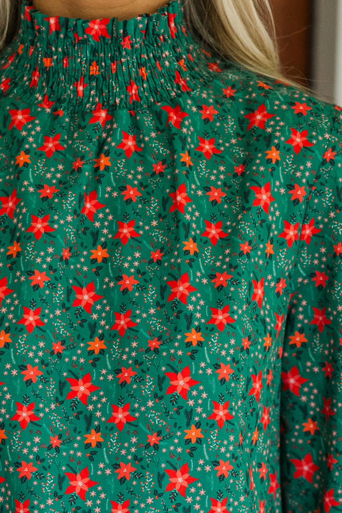 Floral Enid One Sleeve Blouse