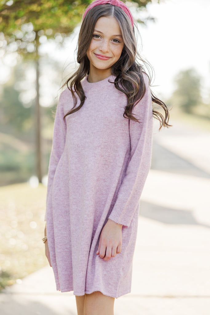 Girls: Make It Count Pink Sweater Dress Girls: Make It Count Pink Sweater Dress