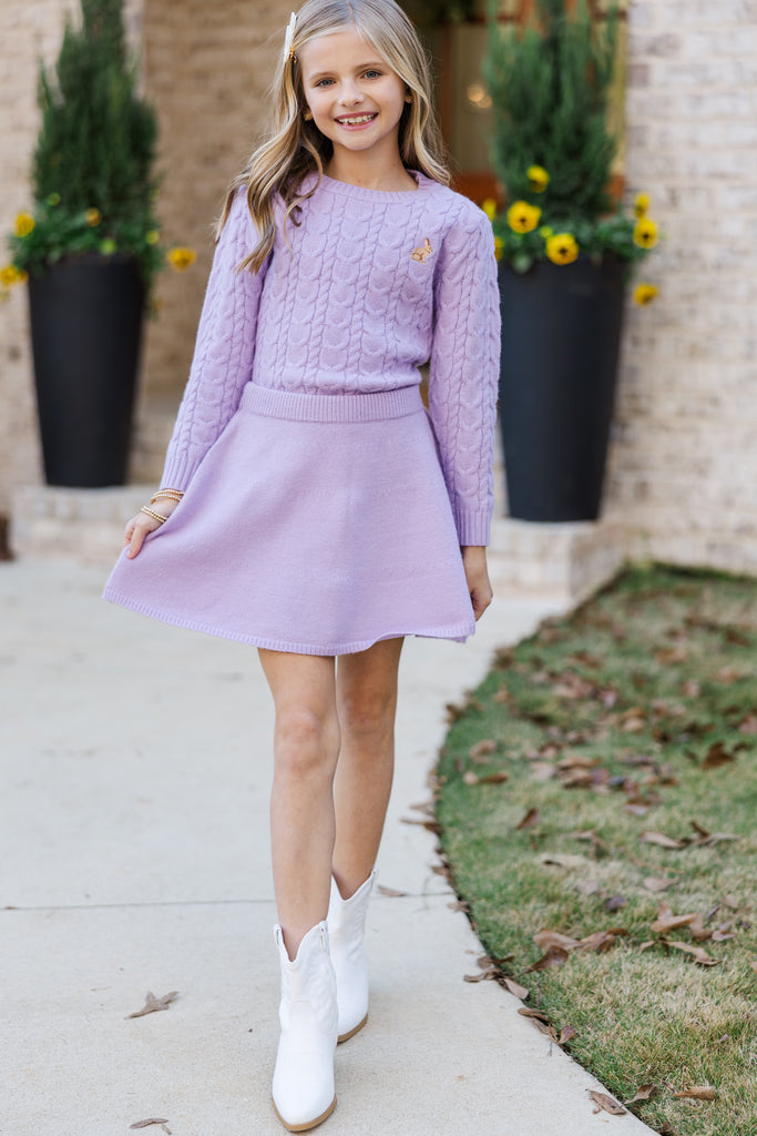 BRIEFING 新品　CL GLITTER LINE KNIT SKIRT S Girls: The Alex Lavender Knit Skirt – Shop the Mint