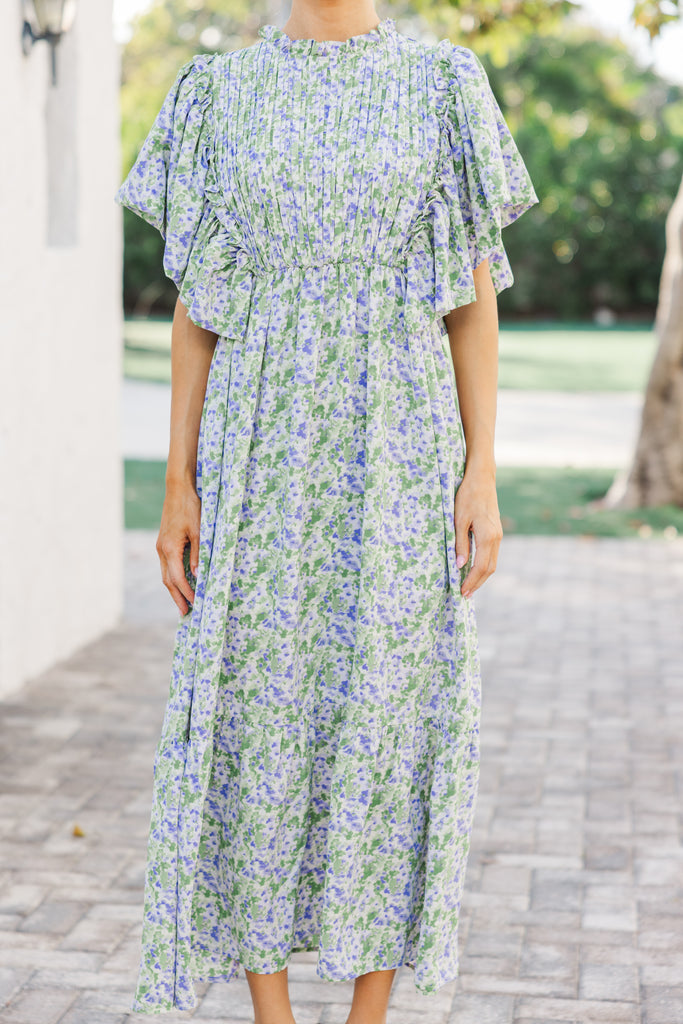 strapless open back dress Luna Modest Ruffle Maxi Dress