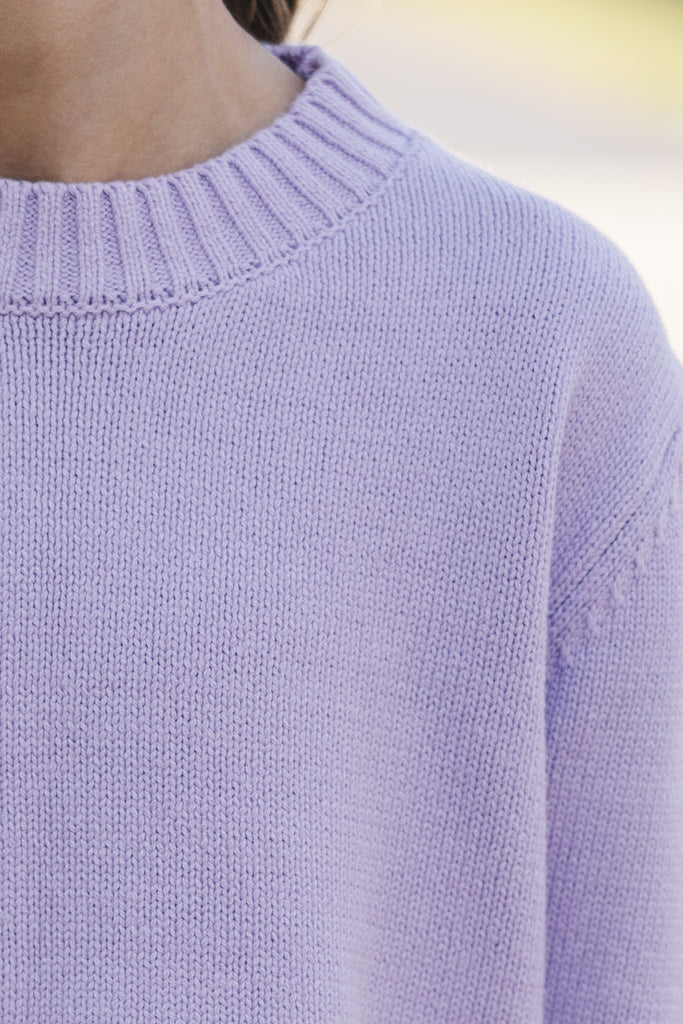 Girls: The Lucy Lavender Purple Sweater – Shop the Mint